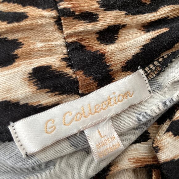 G Collection Leopard Cardigan Jacket Large - Picture 5 of 5